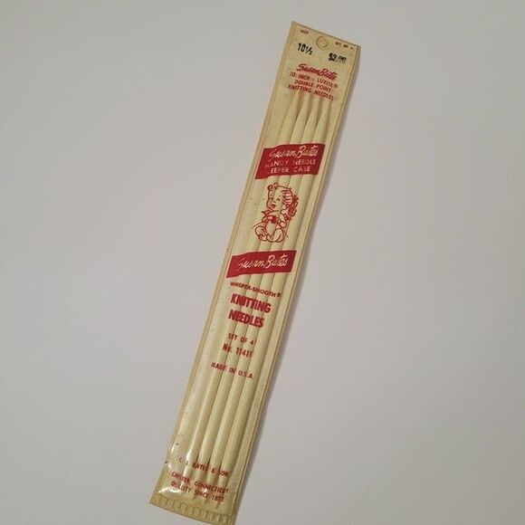 Set of 4 Susan Bates 10" Luxite Double Point Knitting Needles Size 10.5 - Picture 1 of 3